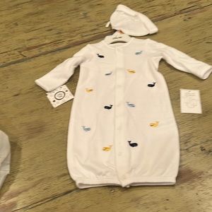 Little Me white whale convertible gown. 0/3 NWOTA.